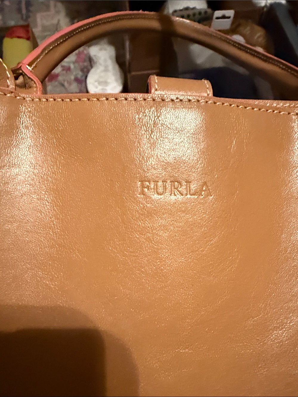 Furla Italian Leather Satchel - Picture 10 of 10